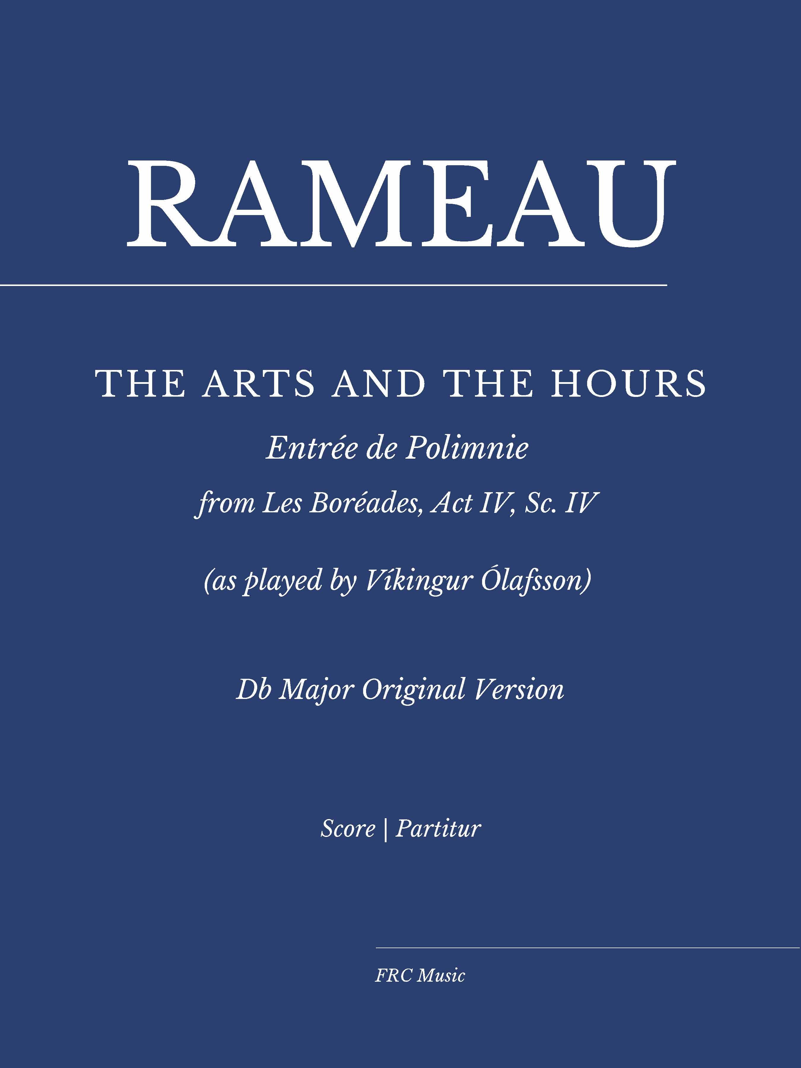 Rameau – Les Boréades: “The Arts and the Hours” (Víkingur Ólafsson Version) | Piano Solo Sheet Music in Db Major (Intermediate)